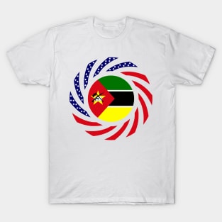 Mozambican American Multinational Patriot Flag Series T-Shirt